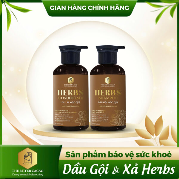 Combo dầu gội và dầu xả thảo dược HERBS